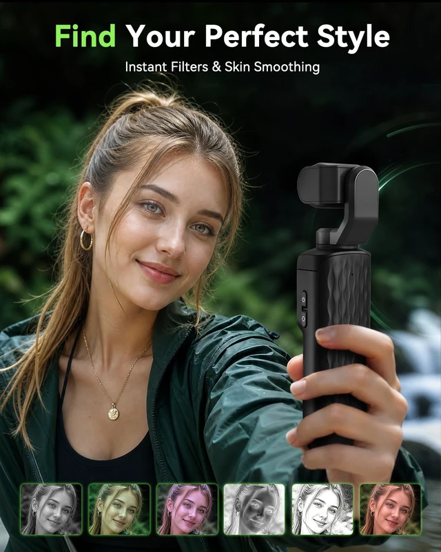 Alt view image 6 of 7 - 4K Vlogging Camera for Beginners, PDAF Autofocus, AI Face Tracking 4K Video, PDAF Autofocus, EIS Stabilization, 330° AI Face Tracking, WiFi App Control, Touch Screen, Webcam Mode