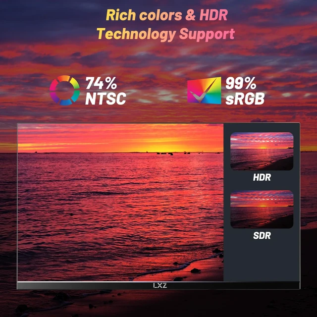 Alt view image 3 of 6 - Gaming Monitor 24.5 Inch, 200Hz Monitor FHD 1080P Frameless IPS Display with Eye Care, DP/HDMI, Wall Mount Compatible - Black
