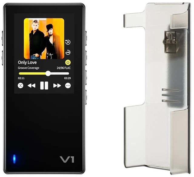 Main image of Variations V1 Portable HiFi Music Player,Digital Audio Player with Two Way Bluetooth 5.1. 4.4mm&3.5mm Headphone Ports +Black Back Clip