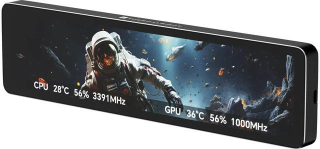 Main image of Trofeo Vision LCD AIO Display 11.3 PC Monitor USB Type-C Screen for Real-Time Hardware Monitoring, with Preset Themes for Gaming PC Case/CPU Cooler