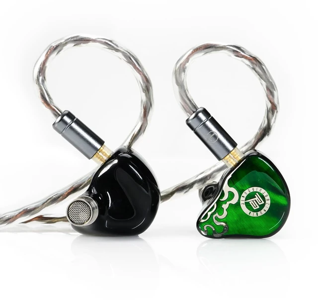 Main image of IEMs Juzear x Z Review Defiant in Ear Monitor, 1DD +3BA Hybrid Drivers Earphones, HiFi Wired Earbuds, Gaming Earbuds with 3.5/4.4mm Detachable Cable for Musician Audiophile Gamer (Green)