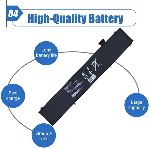 Alt view image 5 of 6 - RC30-0248 Laptop Battery Replacement for Razer Blade Advanced 15 2018 RZ09-02386 2019 RTX 2060 2020 RZ09-0330 2021 RZ09-0367 Series 15.4V 5209mAh 80Wh Compatible with RZ09-02386 RZ09-02888