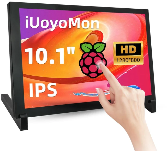 Main image of 10.1 Inch Mini Monitor, 1280 X 800 Small HDMI Screen Display IPS LCD Display for PC Laptop Raspberry Pi Game Consoles