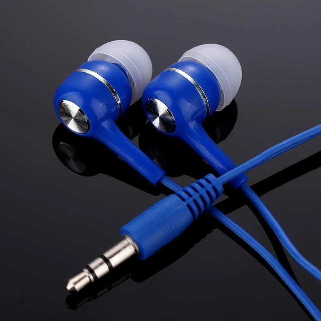 Alt view image 2 of 7 - Bulk Earbuds Headphones 100 Pack Multi Colored for School Classroom Students Kids Child Teen-Multicolor