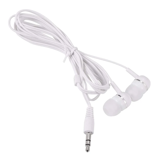 Alt view image 6 of 7 - Bulk Earbuds Headphones 100 Pack for School Classroom Kids, Wholesale Durable Wired Earphones Class Set to Students Teens and Adult (White)