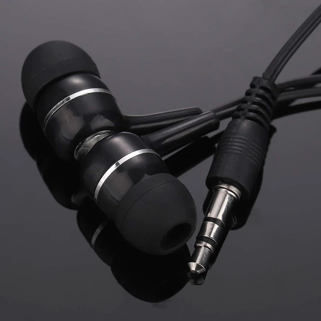 Alt view image 5 of 7 - Bulk Earbuds Headphones 100 Pack for School Classroom Kids, Wholesale Durable Wired Earphones Class Set to Students Teens and Adult (Black)