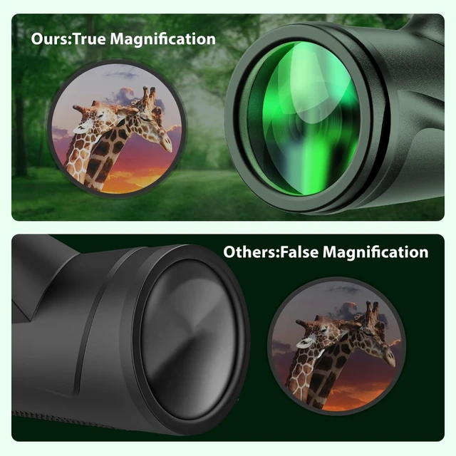 Alt view image 7 of 7 - Monocular Telescope 80x100 Wide Field HD Monoculars for Adults with Tripod & Phone Adapter Perfect for Bird Watching Hiking & Outdoor Activities -Green