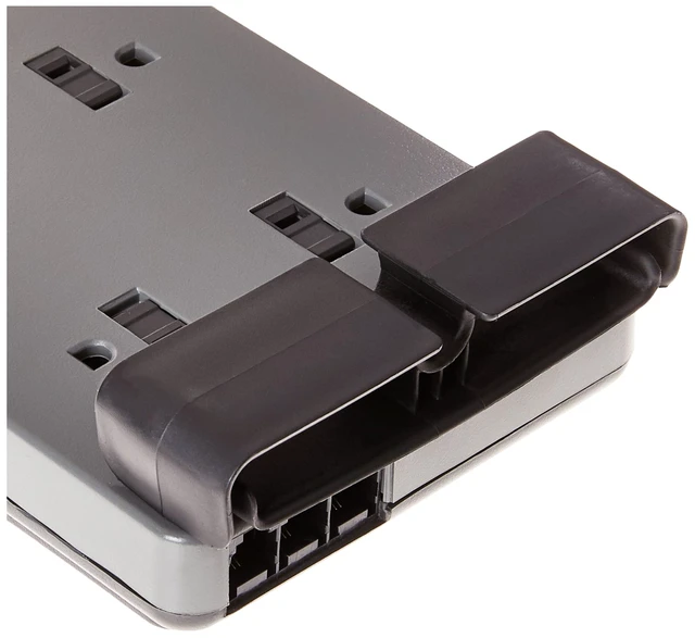 Alt view image 5 of 5 - 8-Outlet Power Strip Surge Protector w/Flat Plug, 6ft Cord Ideal for Computers, Home Theatre, Appliances, Office Equipment (3,550 Joules) - (Pack of 3)