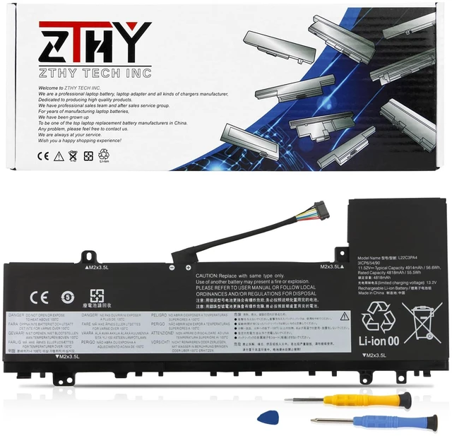 Main image of L22M3PA4 L22L3PA4 Battery Replacement for Lenovo IdeaPad Slim 5-14ABR8 IdeaPad Slim 5-16ABR8 5-14IAH8 5-16IAH8 5-14IRL8 5-16IRL8 Series Laptop L22C3PA4 L22B3PA4 Battery SB11N45426 11.52V 56.6Wh
