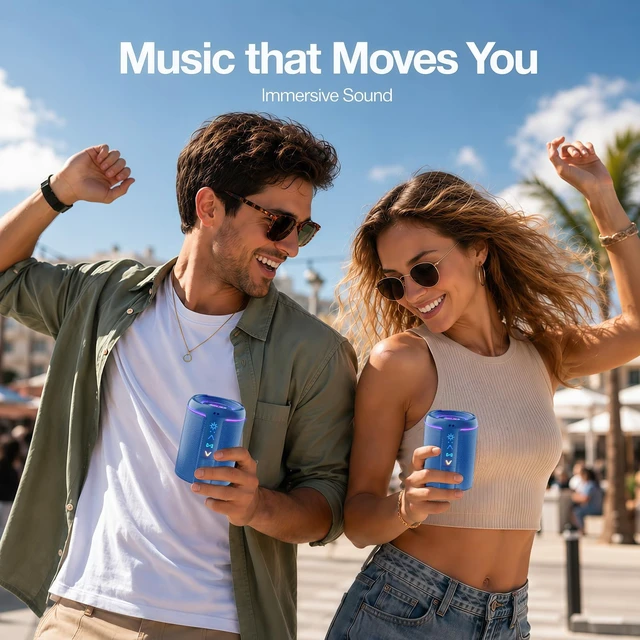 Alt view image 7 of 7 - Magnetic 2-in-1 Portable Bluetooth Speaker, 24W Split Stereo Sound with TWS, Bluetooth 5.4, IPX6 Waterproof, 20-Hour Playtime,7 LED Light Modes, Wireless Speaker Perfect for Party Home Beach Outdoor