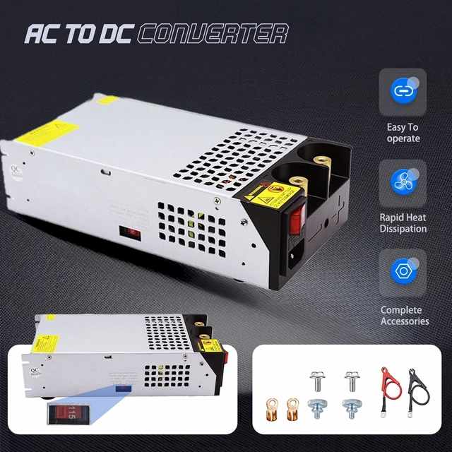 Alt view image 4 of 7 - 24V 42A Power Supply, 1000W AC to DC Converter 1110V/120V AC Input to 24V DC Output, Switching Power Supply for Industrial Equipment, DIY and Electronic Applications