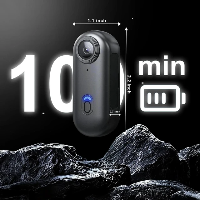 Alt view image 6 of 7 - 4K Mini Body Camera 32GB, EIS Motorcycle POV Camera, 150° Wide Angle, WiFi App Live View, Magnetic Clip-On Action Cam, 100FT Waterproof Case