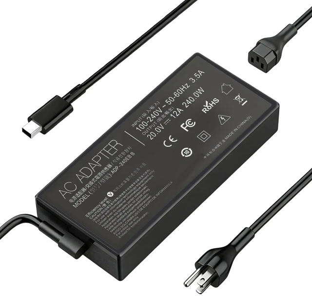 Main image of 240W Laptop Charger for ASUS ROG Zephyrus TUF Gaming Power Adapter pin Compatible with Zephyrus G14 G16 Flow Z13 TUF A14 A16 A18 ProArt P16 PX13 Model GU605 GA605 GA403 FA808 FA401 FA608 Multiple