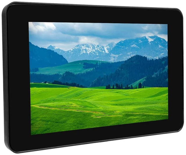 Main image of 7 Inch DSI LCD Screen with Case for Raspberry Pi 4B, 800×480 Capacitive Touch Screen Monitor Support Raspbian/Ubuntu/Kali/Win 10 IoT