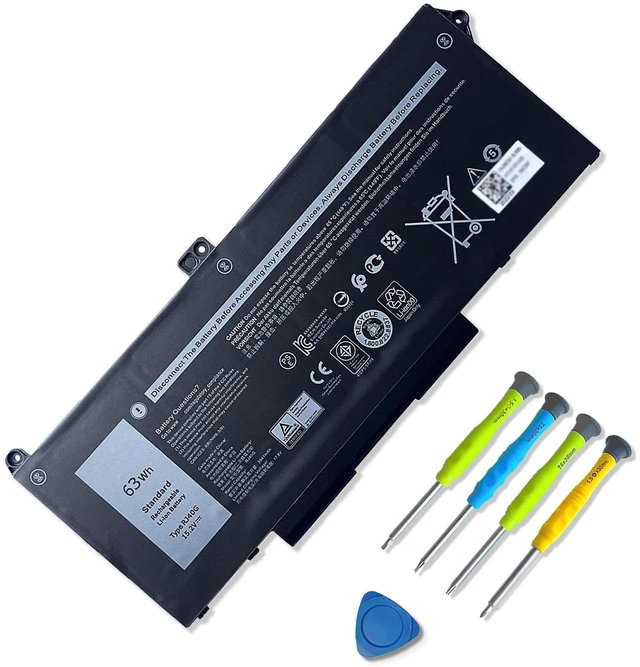 Main image of 63Wh 4-Cell RJ40G Laptop Battery Compatible with Dell Latitude 15 5520 14 5420 Precision 15 3560 Series M033W P104F P104F001 WY9DX P137G P137G001 01K2CF 0WK3F1 075X16 005R42 15.2V 3941mAh