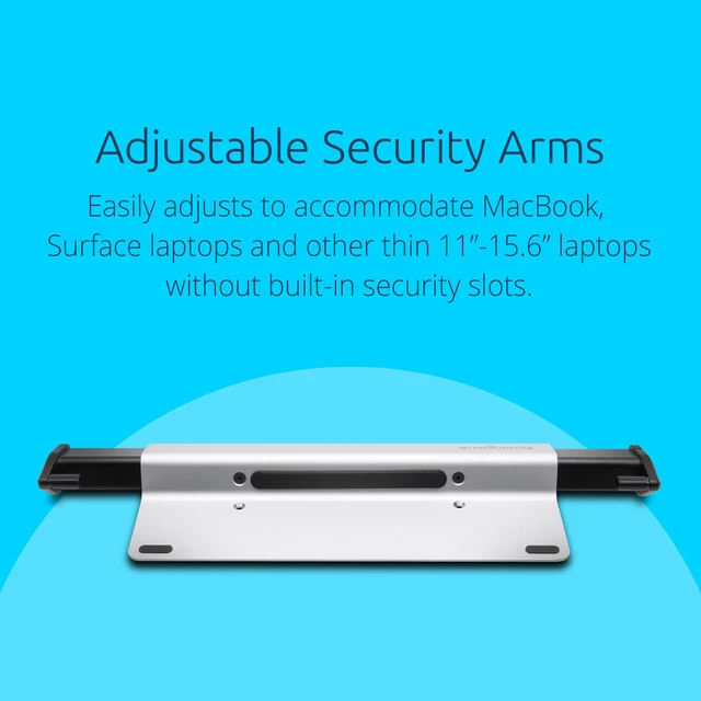 Alt view image 3 of 6 - MacBook and Surface Laptop Locking Station with Combination Lock, MacBook Air and MacBook Pro Locks with 6 Foot Cable, Laptop Security Lock, K62856WW