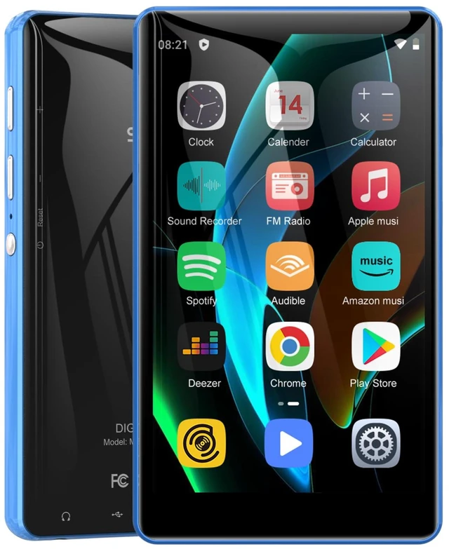 Main image of MP3 Player with Bluetooth and WiFi, M503Pro 16GB MP4 Players for Kids with Spotify, Spotify Kids, FM Radio, Audible, 4.0" Touch Screen Music Player with Parental Controls, Up to 1TB Blue