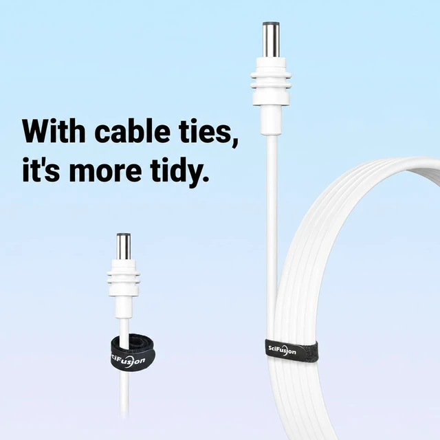 Alt view image 5 of 6 - Starlink Mini White Power Cable 100FT/30M, 18AWG DC5521 Replacement