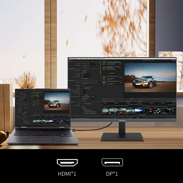 Alt view image 5 of 7 - 27 inch Monitor 2560 x 1440p 75hz IPS Computer Monitor QHD with HDMI, DP and Wall Mountable Eye Protection 2K Monitor for Working and Gaming