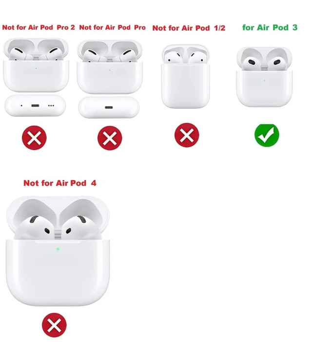 Alt view image 3 of 7 - A2564 Single Left Ear Side Only, OEM Left Earbud Replacement for Pod (3rd Generation), Compatible with Original Pods 3 A2897 A2566, Air Earphones, Charging Case Earpad (Left A2564)