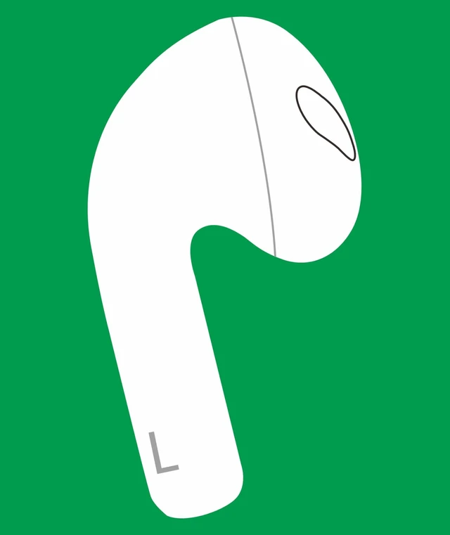 Main image of A2564 Single Left Ear Side Only, OEM Left Earbud Replacement for Pod (3rd Generation), Compatible with Original Pods 3 A2897 A2566, Air Earphones, Charging Case Earpad (Left A2564)