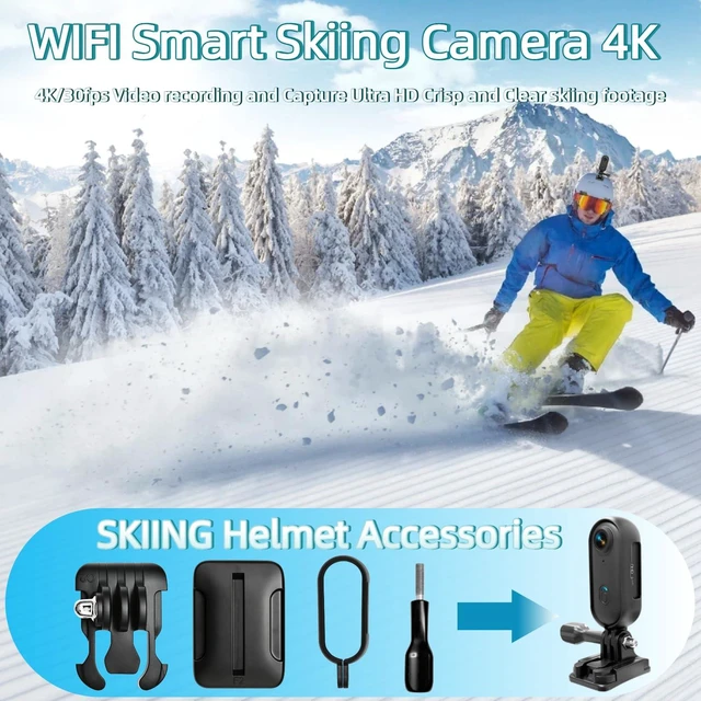 Alt view image 4 of 7 - 4K Mini Body Camera, Wearable Action Body Cam, Sports Action Camera Thumb Size Hands-Free Recording Body Worn Camera, Portable Camcorder Mount Anywhere for Work, Travel,Fishing (Black, 128, GB)