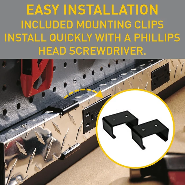 Alt view image 4 of 7 - Legrand -, 10 Outlet Wall Mount, Under Counter, 4 Foot Power Pole with Diamond Plate Power Strip Garage, PM48TC