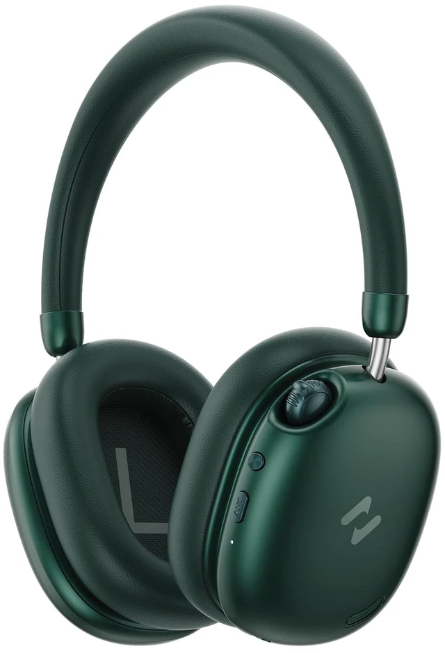 Main image of Space S1 ANC Bluetooth Headphones, Green Hybrid ANC blocks noise for travel, work, and study; 100H battery, Hi-Res LHDC sound, 5-mic calls