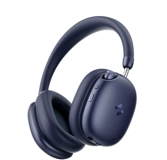 Alt view image 4 of 7 - Space S1 Hybrid Adaptive Noise Cancelling Headphones, 100H Playtime, 45dB ANC, Bluetooth 6.0, LHDC Hi-Res Audio, Over Ear Wireless Headphones with App EQ, Dual Device, for Travel, Office, Home