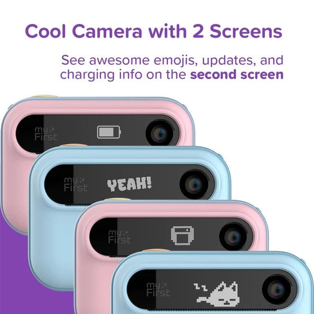 Alt view image 6 of 7 - Kids Instant Print Camera, 7-Second Inkless Printing Insta 20, 16MP photos, 1080P video, dual screen selfies, road trip fun, airplane travel, ages 4-12, birthday gift