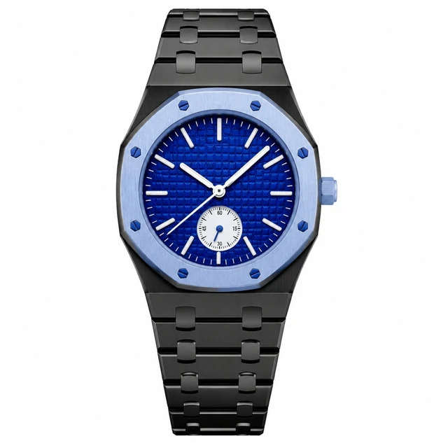 Alt view image 3 of 5 - 316 Stainless Steel Case Band Mod Kit Compatible with Swatch Royal Pop for Men Women Watches Replacement (black 3)
