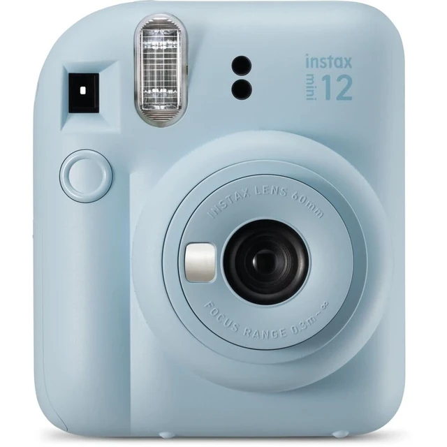 Alt view image 2 of 7 - INSTAX Mini 12 Instant Film Camera Pastel Blue Bundled with Instax Accessory Bundle + Cleaning Cloth (8 Items)