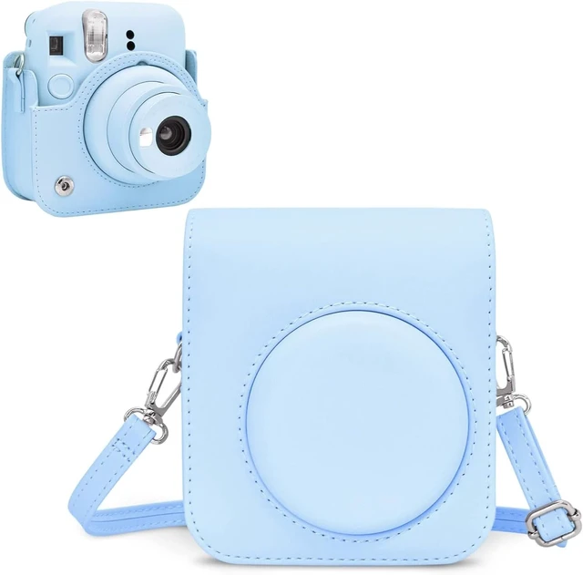 Alt view image 7 of 7 - INSTAX Mini 12 Instant Film Camera Pastel Blue Bundled with Instax Accessory Bundle + Cleaning Cloth (8 Items)