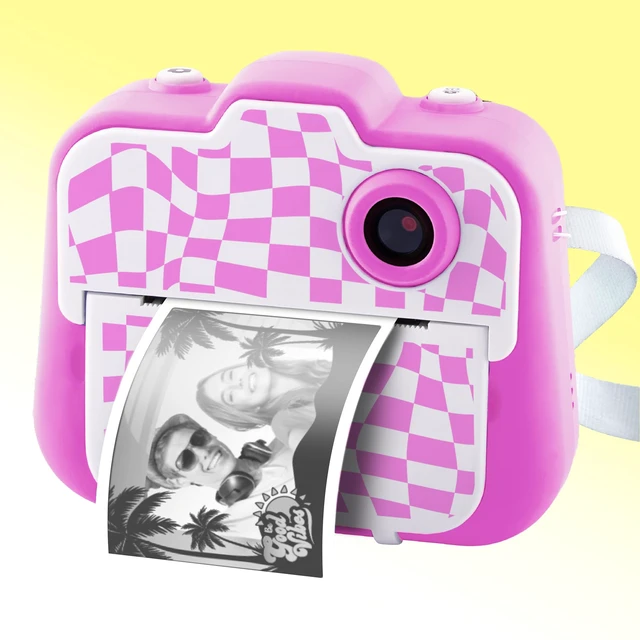 Alt view image 7 of 7 - Photo Creator 3-in-1 Instant Camera for Kids Pink; Camera, Instant Printer & Photo Booth with Fun Frames & Filters