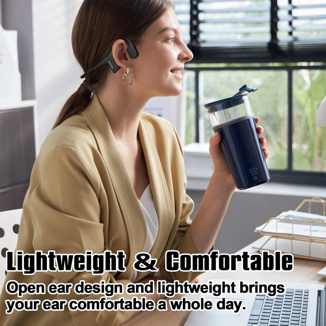 Alt view image 4 of 7 - IPX8 Waterproof Bone Conduction Headphones Swimming Underwater Bluetooth Headsets with MP3 Player Open Ear Headsets with Mic Wireless Earphones Built-in 32GB Memory for Running Cycling Gym Workouts