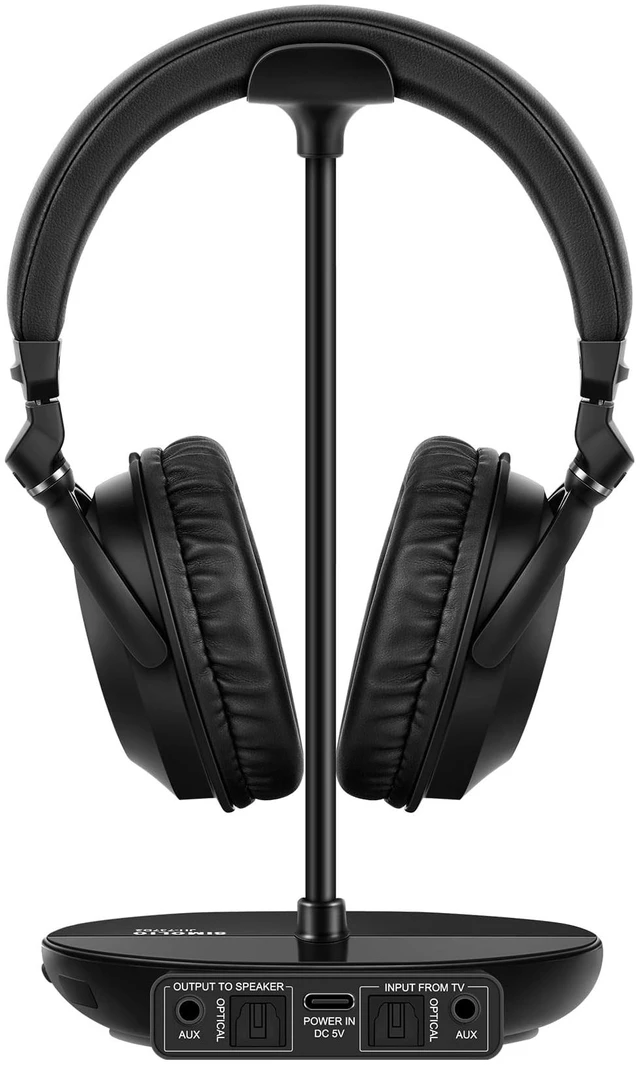 Main image of TV Headphones Wireless, Phone/PC Compatible Bluetooth Headset, 737D Audio Bypass to Soundbar, Clear Voice & Volume Boost for Seniors Hard of Hearing, Cinema Mode, 164ft Range, Swap Earmuffs