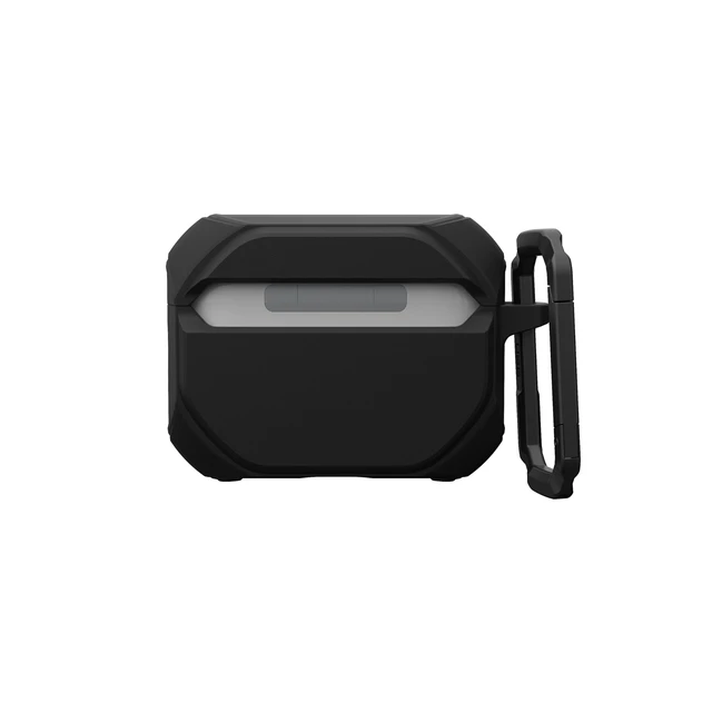 Alt view image 6 of 7 - UAG Monarch for AirPods Pro 3 Gen Case 2025, with Built-in Phone Stand Black/Aged Bronze, Detachable Carabiner Clip, Double Latch Closure, Heavy Duty Protection, Wireless Charging Compatible
