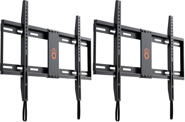 Main image of SlimView TV Wall Mount for 32" to 80" TVs - 1.25" Low Profile with Pull String Locking System for Cable Access & Included Hardware for DIY Easy Install (Pack of 2)