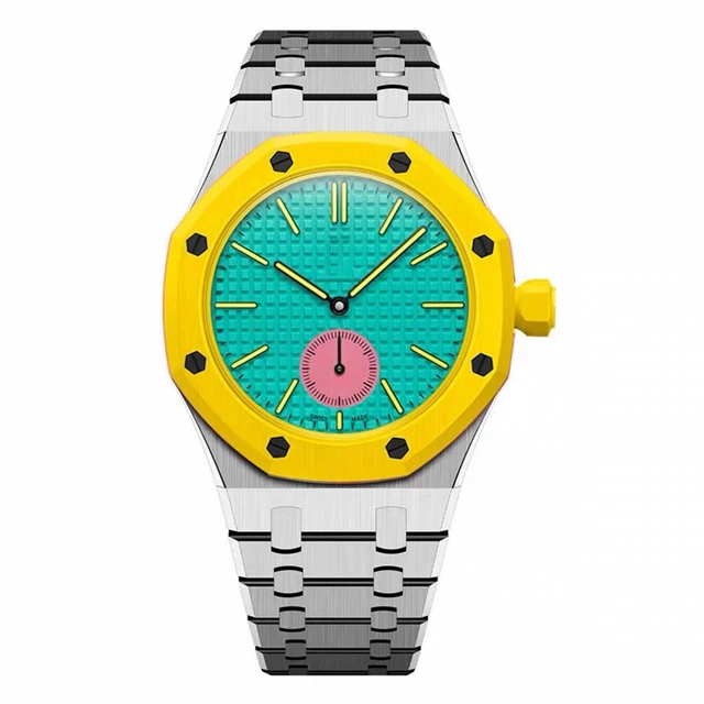 Alt view image 5 of 5 - 316 Stainless Steel Case Band Mod Kit Compatible with Swatch Royal Pop for Men Women Watches Replacement (silver 3)