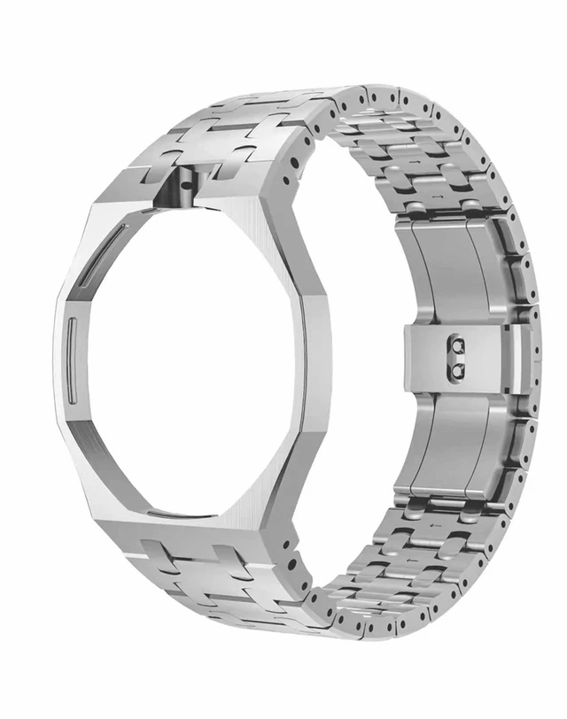 Main image of 316 Stainless Steel Case Band Mod Kit Compatible with Swatch Royal Pop for Men Women Watches Replacement (silver 12)