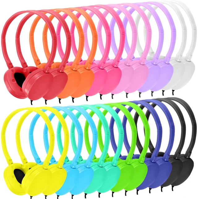 Main image of 50 Pack Classroom Headphones Bulk for School Kids Students Teen Boys Grils Children Toddler and Adult (Mixed Colors