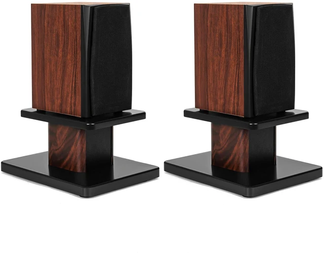 Main image of Pair-6 Inch (15CM)-Wood Speaker Stands, 110lbs Weight Capacity for Home-Cinema HiFi Desktop and Satellite Speakers Monitor Stands, Enhanced Audio Listening Experience for Home Theaters