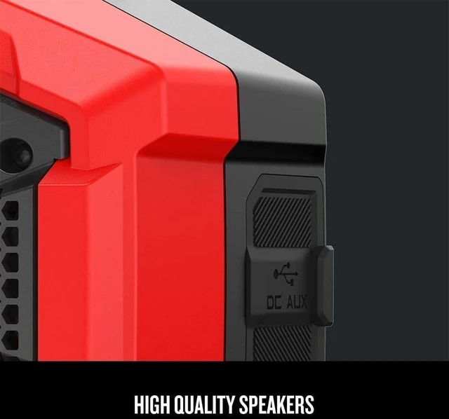 Alt view image 7 of 7 - V20 Wireless Portable Bluetooth Speaker, Tool Only (CMCR001B), Red