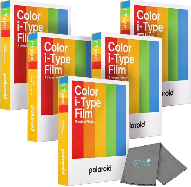Main image of Originals Instant Color Film for i-Type Cameras 5 Pack, 40 Instant Photos Bundle with a Cleaning Cloth
