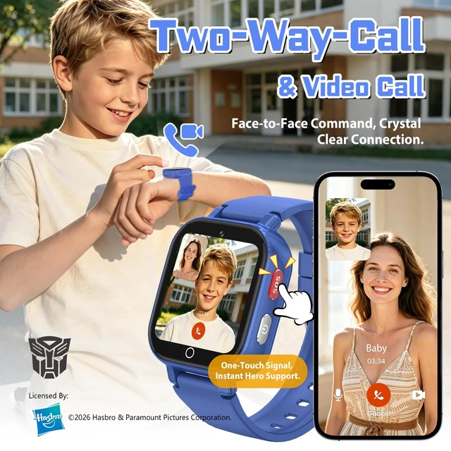 Alt view image 3 of 7 - 4G Kids Smart Watch with GPS Tracker for Boys Girls Video Call SOS Waterproof