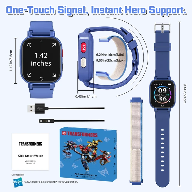 Alt view image 6 of 7 - 4G Kids Smart Watch with GPS Tracker for Boys Girls Video Call SOS Waterproof