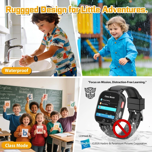 Alt view image 4 of 7 - 4G Kids Smart Watch with GPS Tracker for Boys Girls Video Call SOS Waterproof