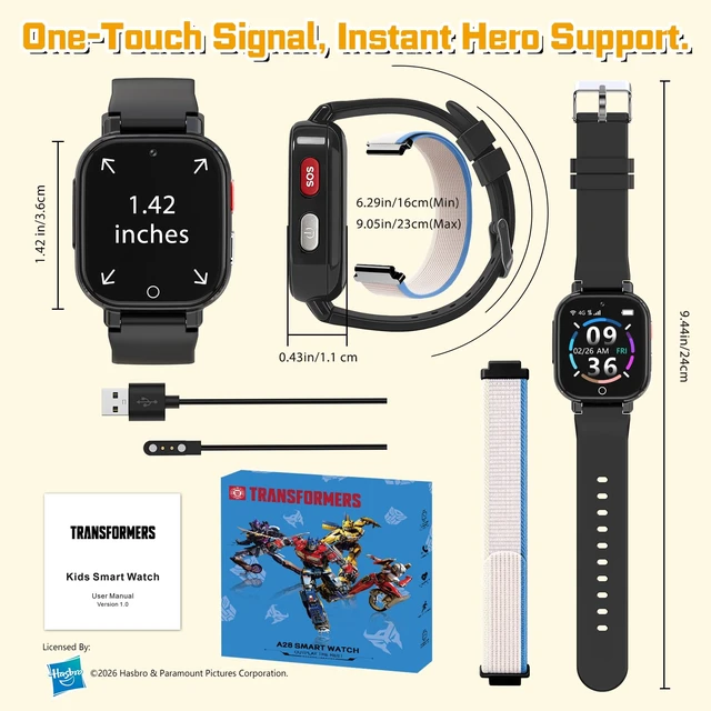 Alt view image 6 of 7 - 4G Kids Smart Watch with GPS Tracker for Boys Girls Video Call SOS Waterproof