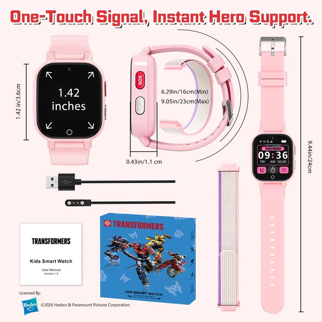 Alt view image 6 of 7 - 4G Kids Smart Watch with GPS Tracker for Boys Girls Video Call SOS Waterproof