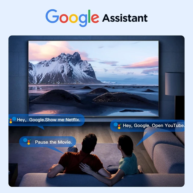 Alt view image 7 of 7 - KP1 Android TV Box Google Certified 4K Streaming Device 2GB RAM 16GB ROM with Voice Search, Chromecast Built-in Dolby Audio WiFi5 Bluetooth 5.0, Smart Home Entertainment (White)